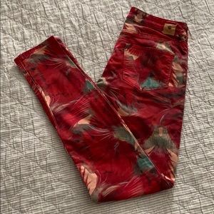 Scotch & Soda Skinny Jeans Tropical Print